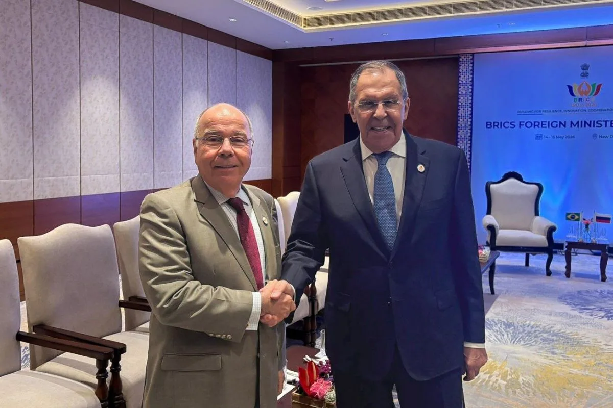 Mauro Vieira conversa com o chanceler da Rússia, Sergey Lavrov