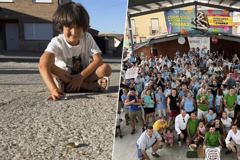 En un pueblo de Valladolid de 72 habitantes, dos niños montaron un torneo de chapas: ha sido un éxito de 500 inscritos