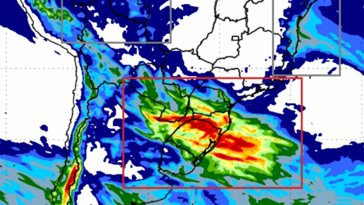 Último domingo do inverno tem quatro alertas de tempestade e ciclone extratropical; ventos chegam a 100 km/h e chuva pode alcançar 150 mm até segunda-feira