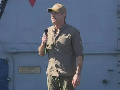 Hegseth greets USS Abraham Lincoln near the end of record long deployment