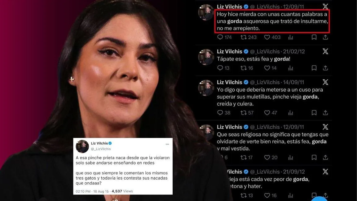 Liz Vilchis enfrenta críticas por antiguos tuits de odio; desactiva X y luego recupera su cuenta