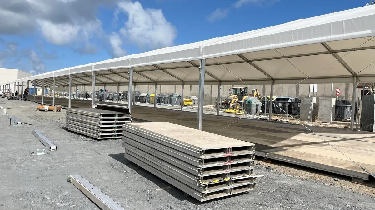 La Audiencia Nacional paraliza el campamento para migrantes del Gobierno en el Puerto de Ceuta tras el recurso del SUP