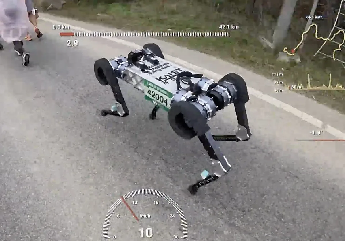El primer robot de cuatro patas que corre una maratón sin quedarse sin batería