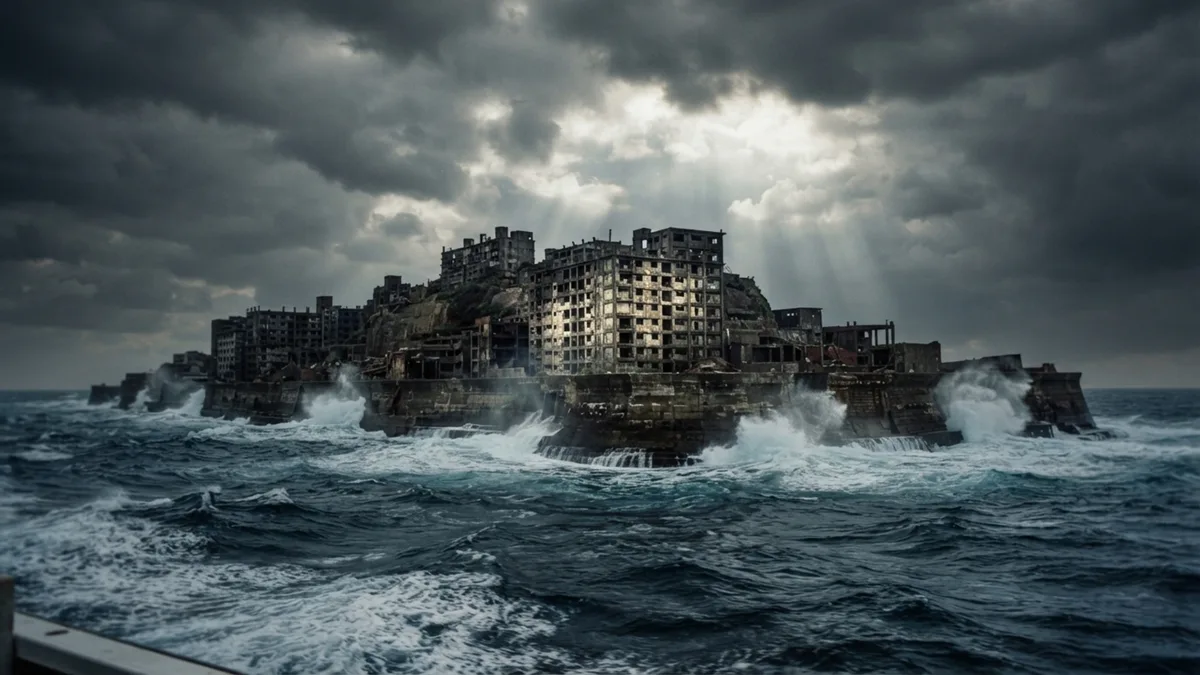 Uma ilha japonesa de apenas 480 metros já abrigou mais de 5 mil pessoas, até que todos foram embora e deixaram uma cidade inteira de concreto cercada pelo mar