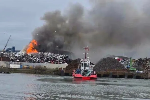 Belfast fire - live: Harbour blaze chokes city with smoke as flames visible for miles