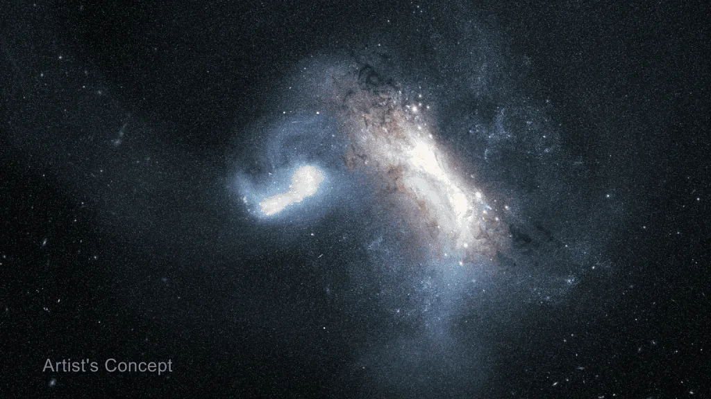 Hubble revela galáxia que se fundiu com a Via Láctea há 11,8 bilhões de anos