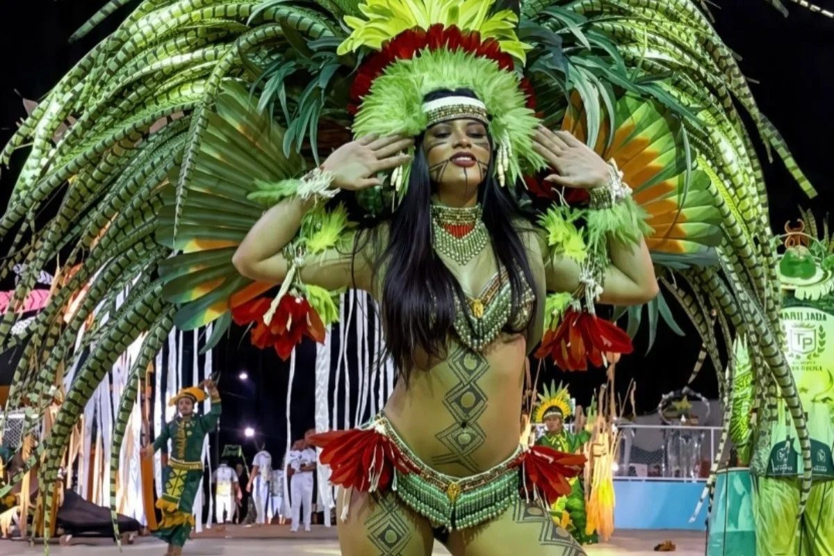 Nova rainha do folclore do Garantido, Isabelle Alcântara revela emoção ao receber convite: ‘Pulei de alegria’