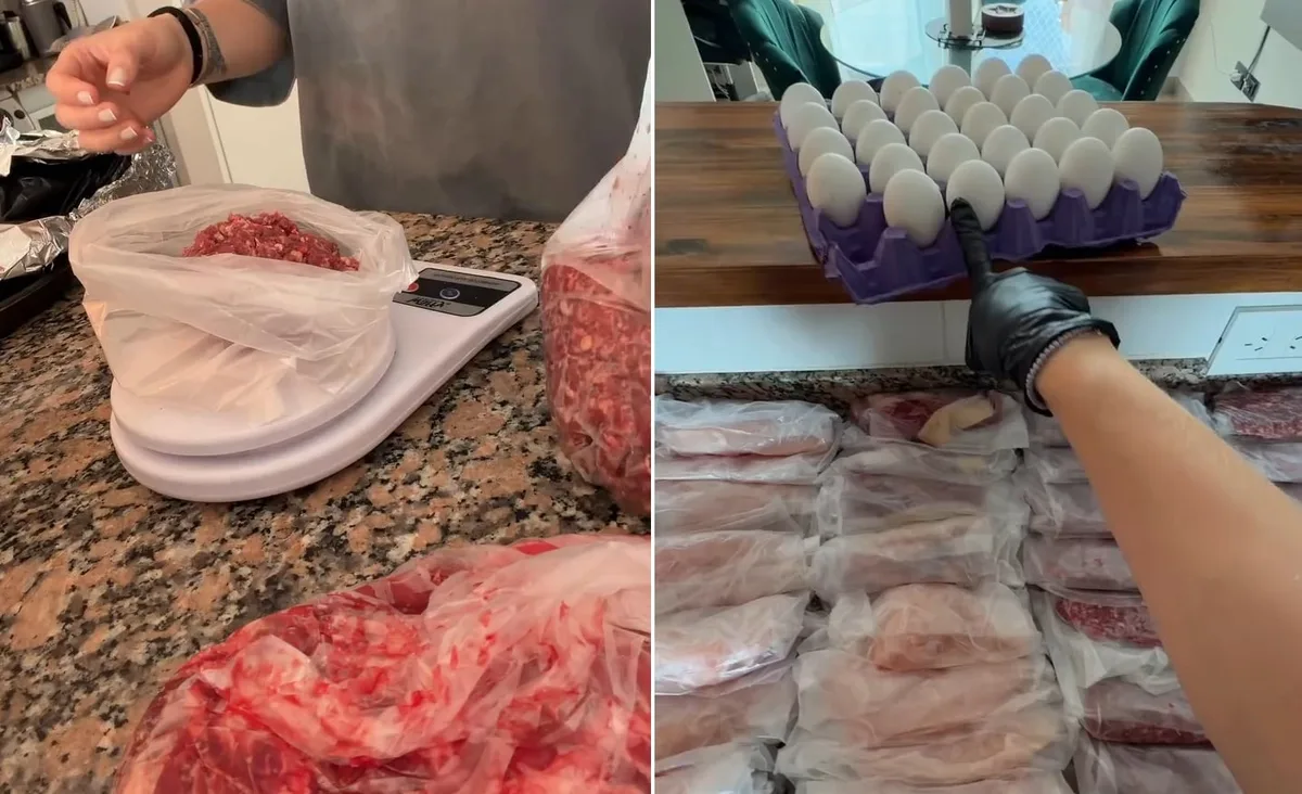 Gastó $200.000 y llenó el freezer: mostró su compra de comida para todo el mes y se viralizó