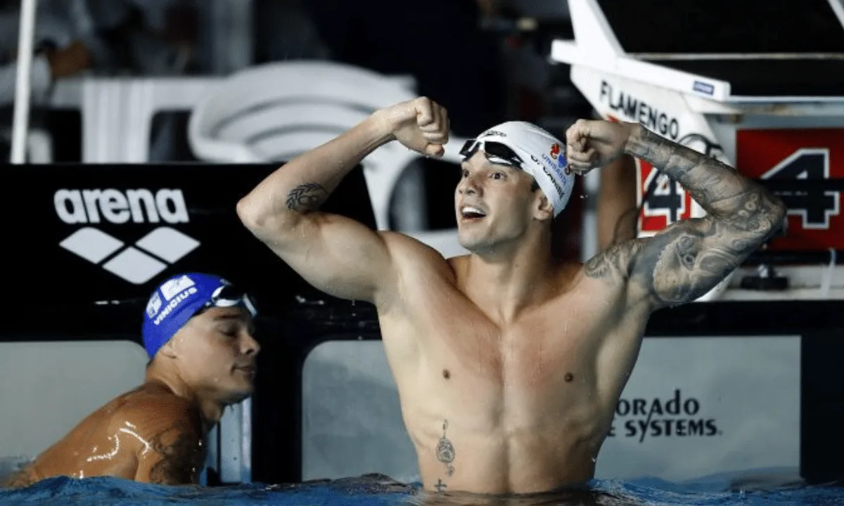 Guilherme Caribé é bronze nos 100m livre do Pan-Pacífico de Natação