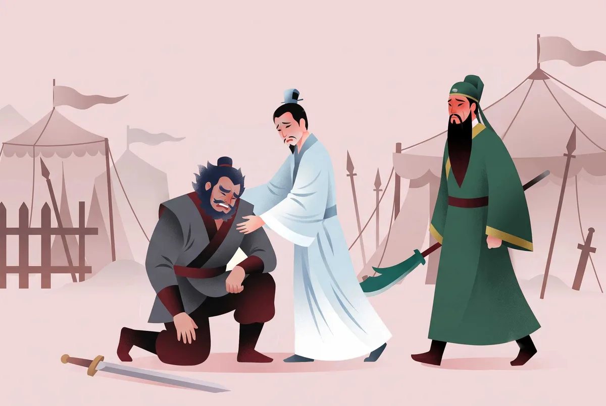 [109화] 관우의 질책을 들은 장비, 스스로 목을 베려는 순간…