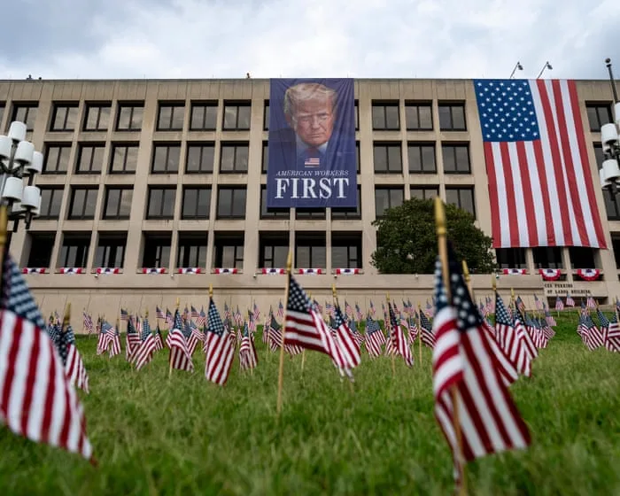 ‘The most anti-union president’: how Trump turned his back on US workers