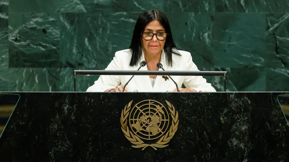 At UN, Venezuela’s interim president promises elections without setting date