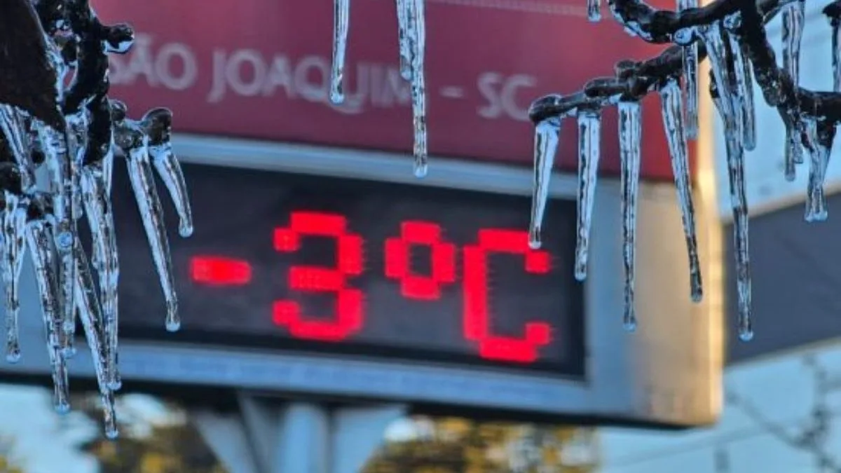 Nova onda de frio já tem data para derrubar temperaturas de forma brusca; veja onde as mínimas ficam abaixo de 0°C