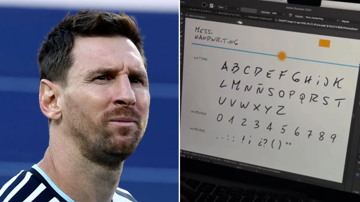 Crearon una tipografía con la letra que Lionel Messi escribió su despedida de la Selección: cómo descargarla