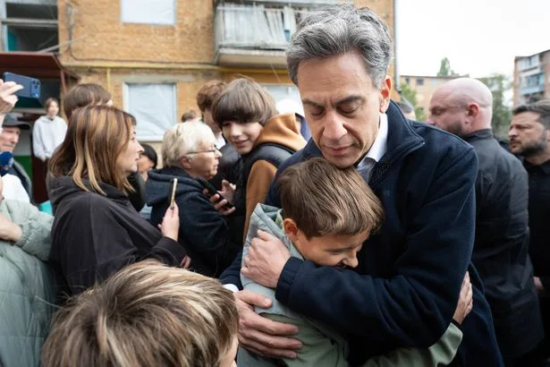 Ed Miliband blasts Putin war crimes as children describe daily fear in Ukraine