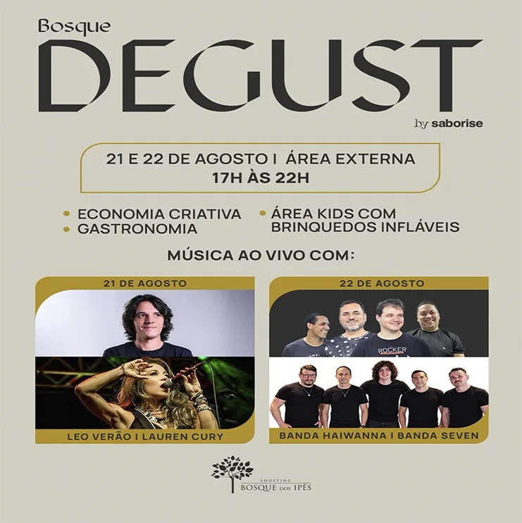 Fim de semana tem teatro, jogos e gastronomia no Bosque