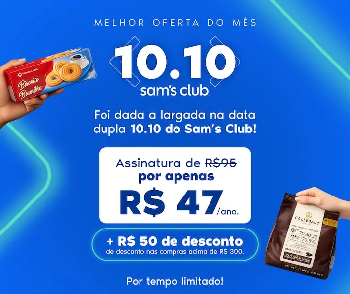 Melhores ofertas do Sam´s Club no 10.10