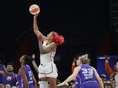 Georgia Amoore scores career-high 25 and the Mystics move into 6th with 80-73 win over Mercury