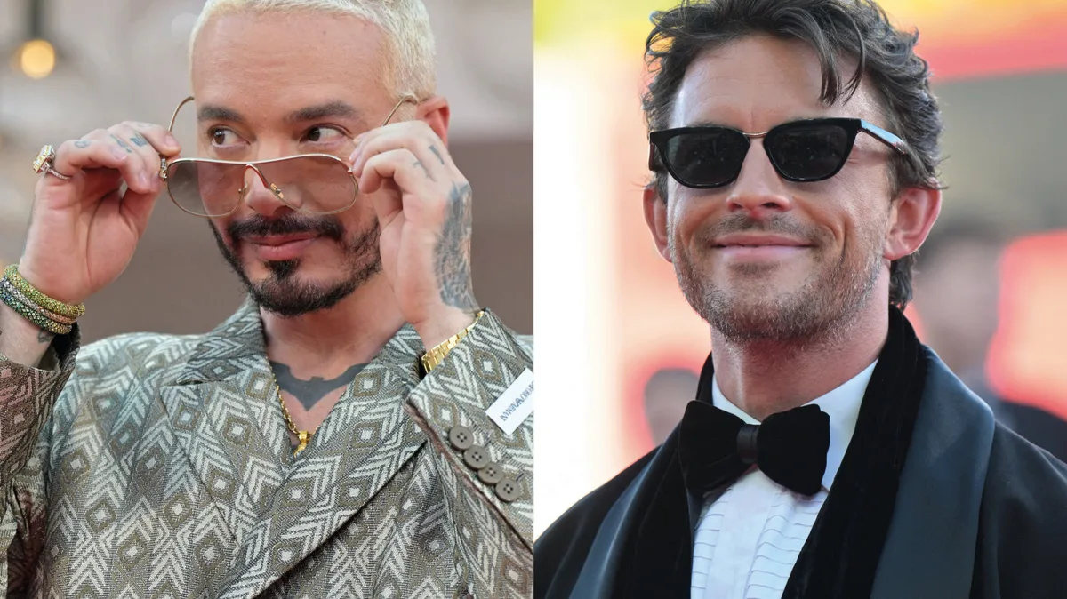 J Balvin en traje estampado y Jonathan Bailey con esmoquin y bufanda: los mejores looks de la alfombra roja de Venecia