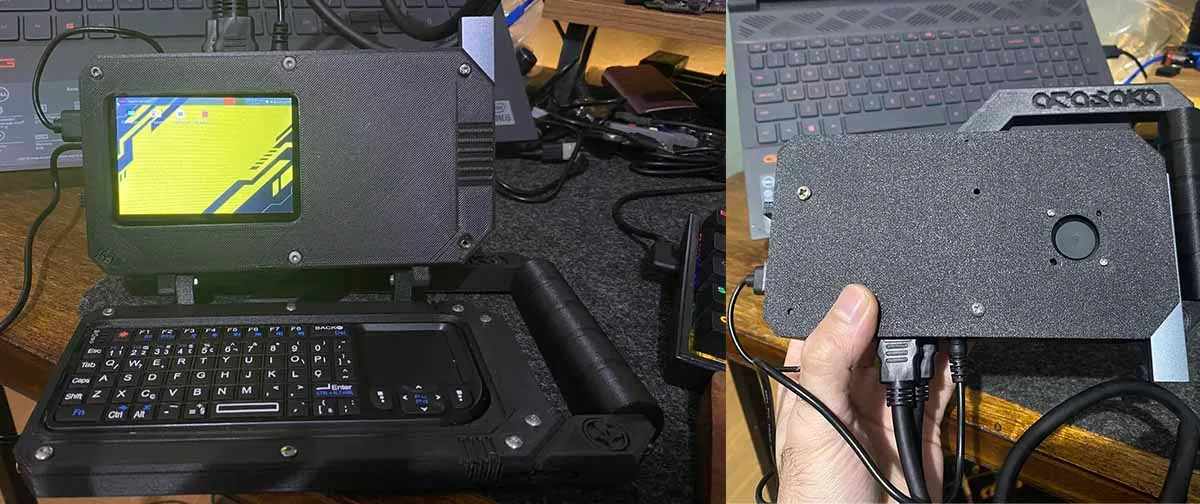 Sem notebook na hora em que mais precisava, entusiasta decidiu construir um computador para levar a qualquer lugar