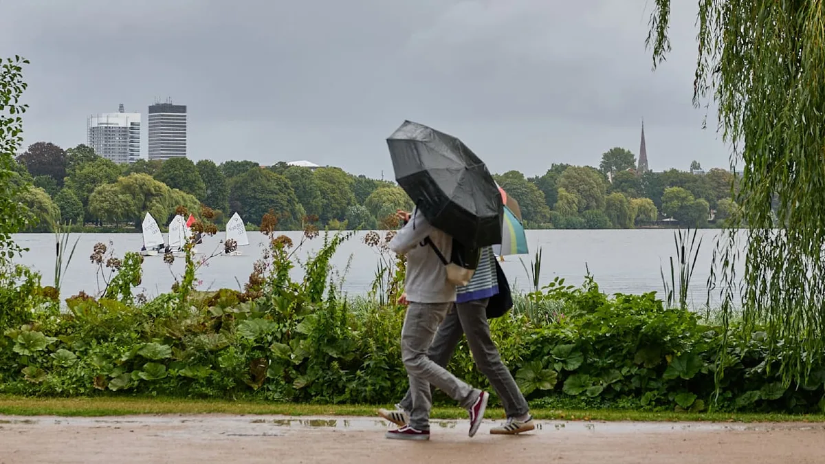 Nass im Norden, trocken im Süden - Das Wetter ist am Sonntag zweigeteilt