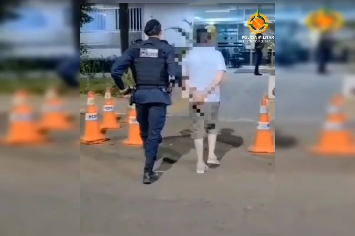 Homem é preso após mostrar partes íntimas para crianças no Lago Sul
