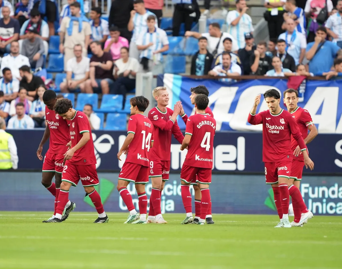 Manotazo elevado al Kubo de la Real Sociedad al Málaga