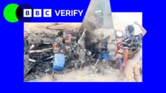 Verified video shows wreck of Saudi warplane shot down over Yemen