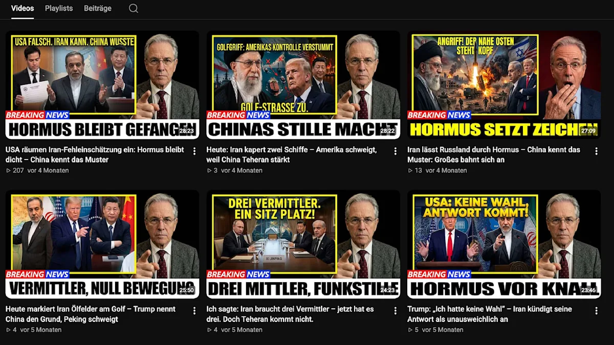 Täuschend echt! - KI-Avatare fluten YouTube mit Politik-Videos