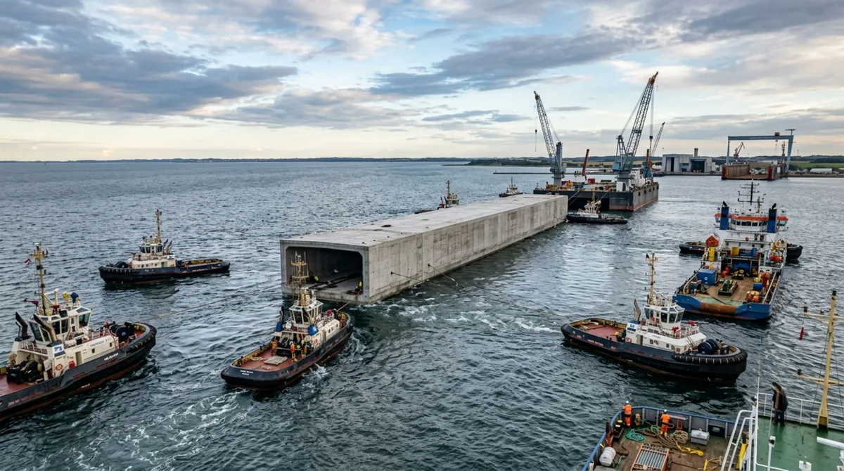 Assuste-se com o túnel submarino de 18 km que está sendo afundado no mar para interligar dois países da Europa