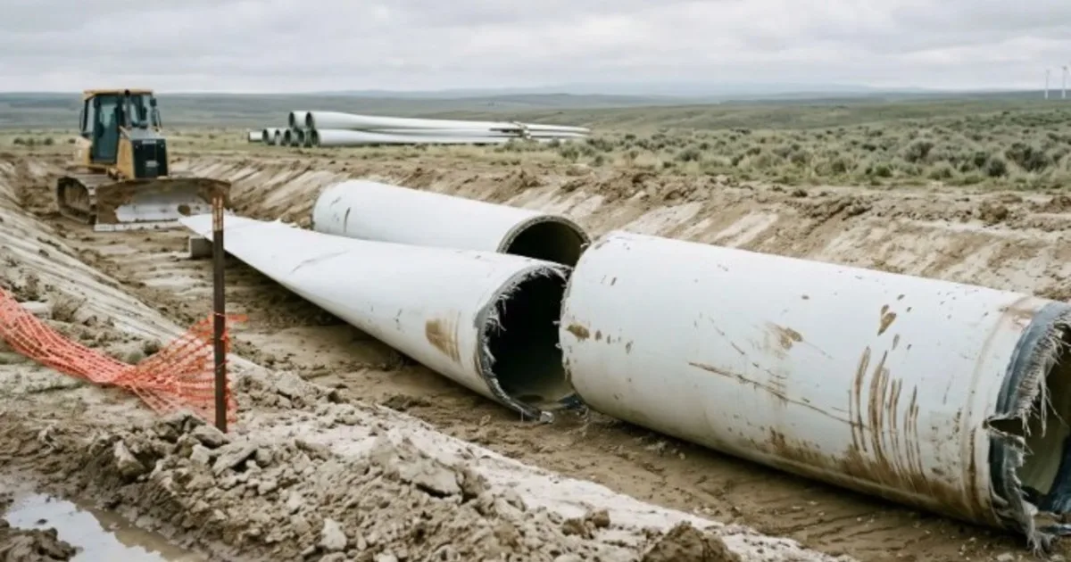 El abandono de 1.124 palas de turbinas eólicas genera una crisis ambiental, pero una planta de cemento de Missouri ya encontró una segunda vida para otras 7.000