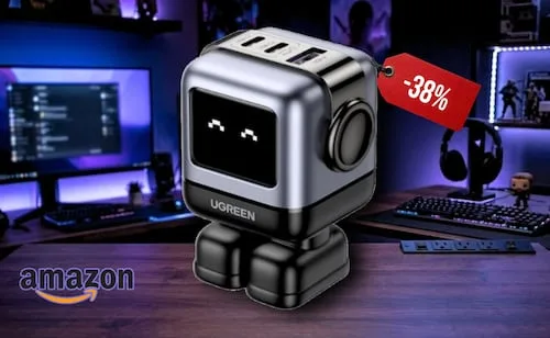 Carga tu celular a máxima velocidad y protege su batería con el cargador UGREEN Uno RobotGaN 65W; está en Amazon México con 38% de descuento