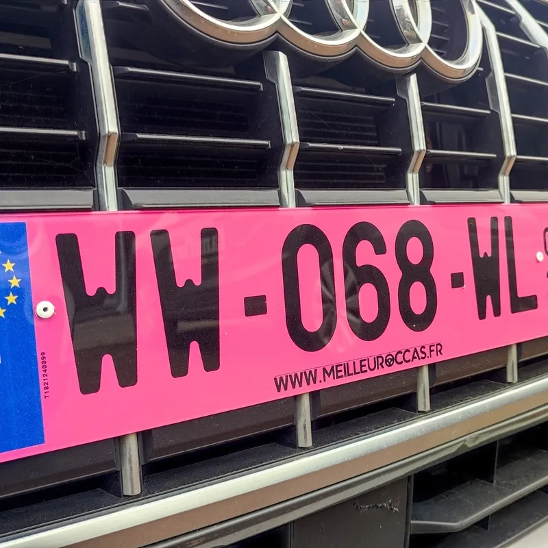 Actualité : Mais que sont ces plaques d'immatriculation roses que l'on voit partout sur nos routes ?