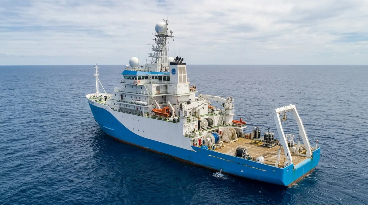 Capaz de permanecer até 60 dias no mar sem retornar ao porto, este navio utiliza grandes tanques internos, geração própria de energia e sistemas autônomos para sustentar dezenas de pessoas durante missões extremamente longas