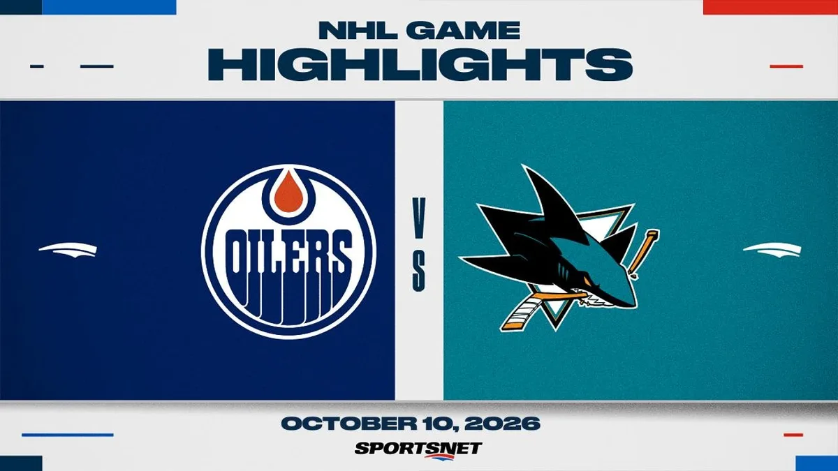 NHL Highlights: Oilers 3, Sharks 1