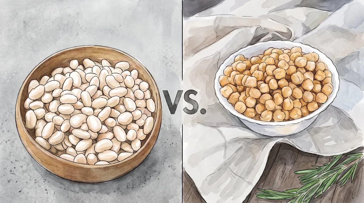 Garbanzos vs. porotos blancos: cuál contiene mayores niveles de fibra