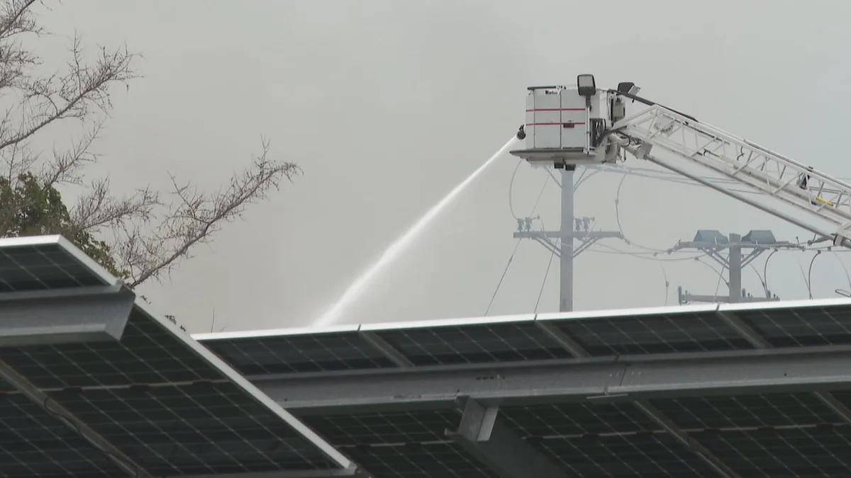 Flare-ups, smoke still expected as P.E.I. solar farm fire continues into second week