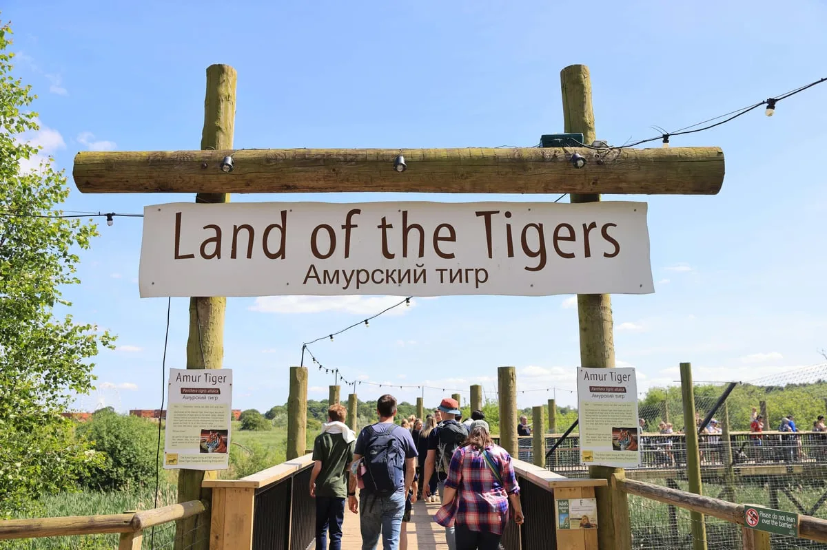A man has died after entering a tiger enclosure at Yorkshire Wildlife Park