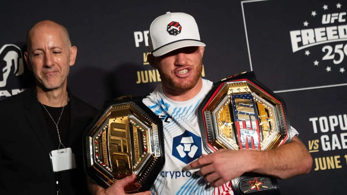 UFC lightweight champion Justin Gaethje unsure if he’ll defend title