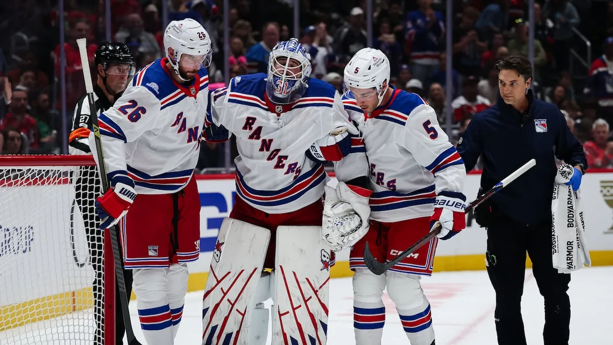 Rangers goalie Igor Shesterkin out for season with knee injury