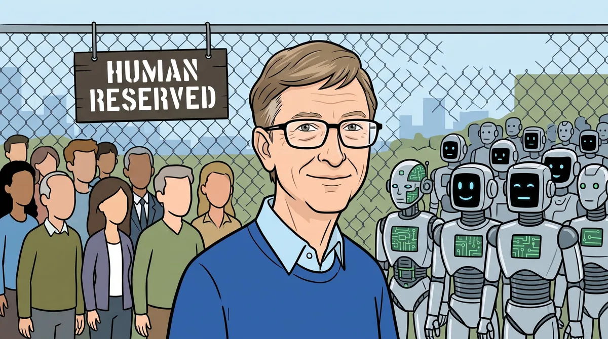 Bill Gates pide reservar empleos solo para humanos: “Muchos trabajos van a desaparecer para siempre”