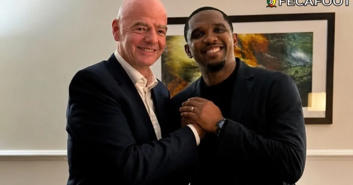 Eto'o reafirmó el apoyo de Camerún a Infantino y pidió retomar el polémico proyecto de privatización del Mundial