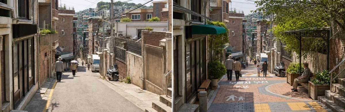서울 골목·경사로에 ‘5분 그늘쉼터’…내년까지 10개 노선 조성