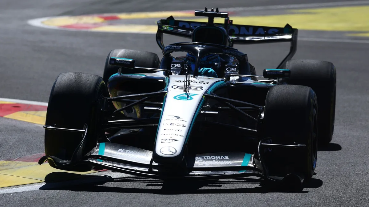 Russell tops first practice in Madrid as Hamilton frustrates other drivers