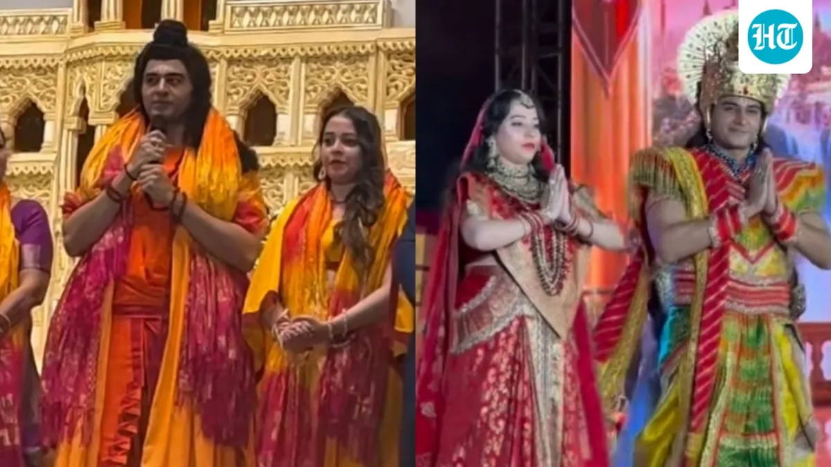 Anupamaa fame Gaurav Khanna looks 'divine, better than Ranbir Kapoor' as Lord Rama at Agra's Janakpuri Mahotsav, say fans. Watch
