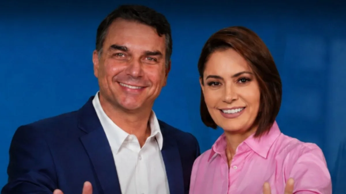 Michelle e Flávio Bolsonaro: conflitos existem, a exposição é uma escolha