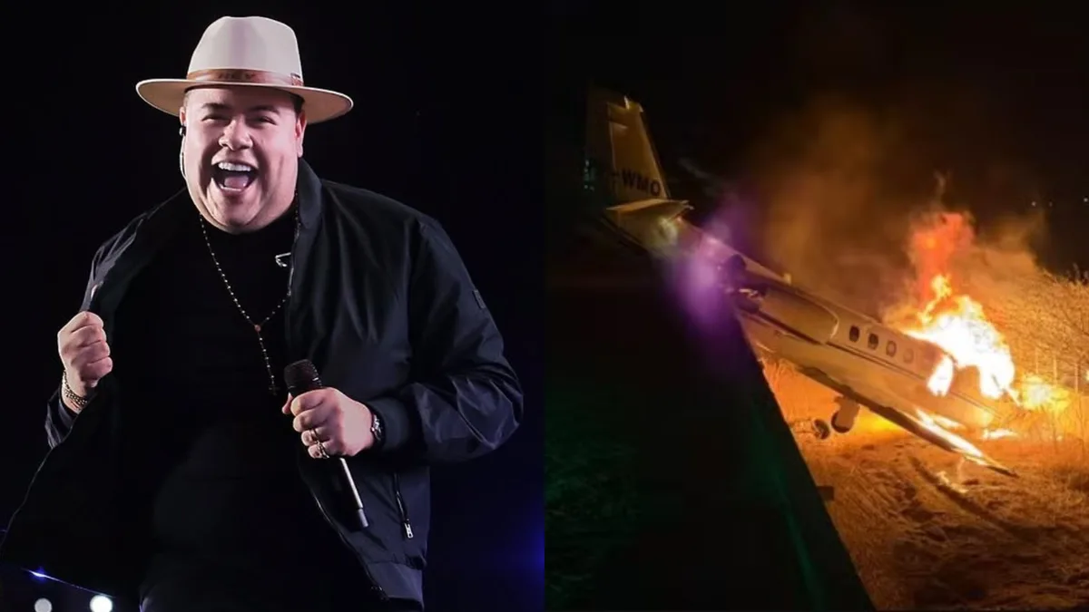 Vídeo: Avião de Rey Vaqueiro pega fogo ao pousar no RN; equipe atualiza quadro de saúde do cantor Foto: Reprodução/Instagram; Divulgação/Corpo de Bombeiros
