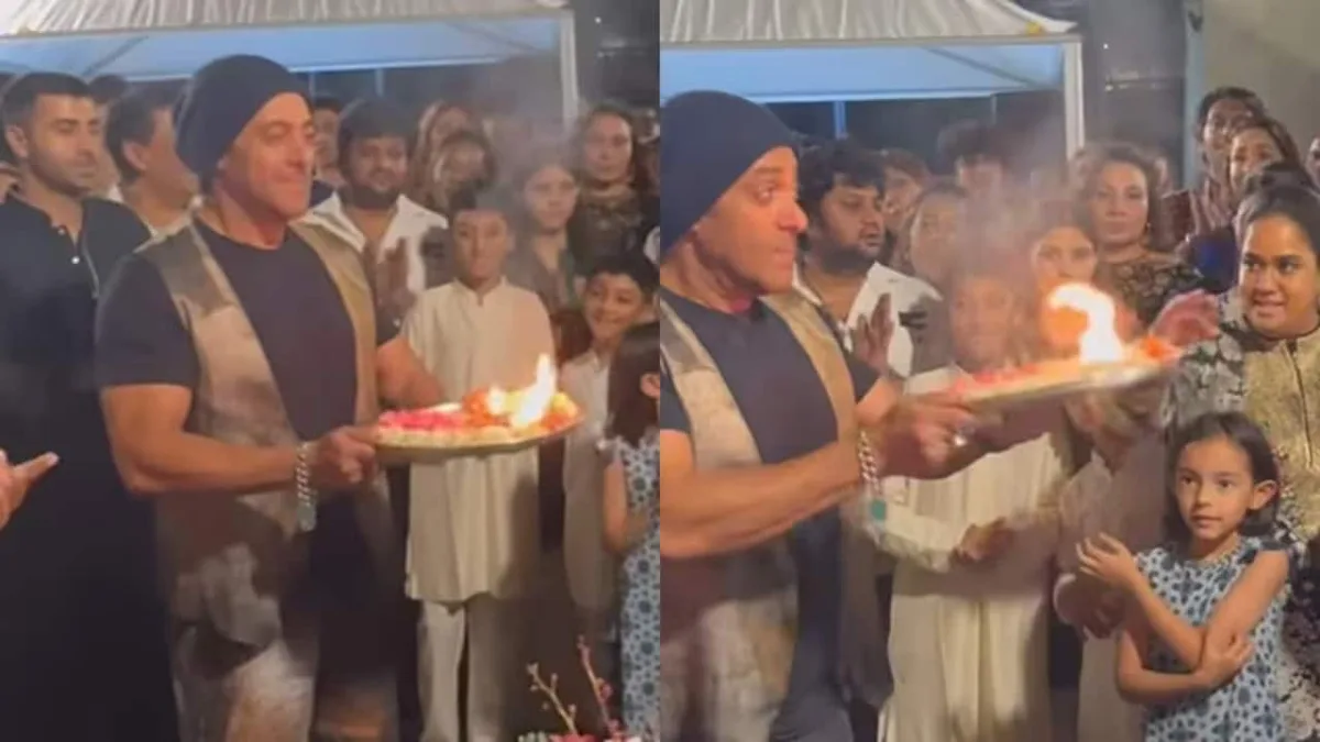 Salman Khan Gets Ganpati Aarti Direction Wrong, Arpita Khan Corrects Him: Watch