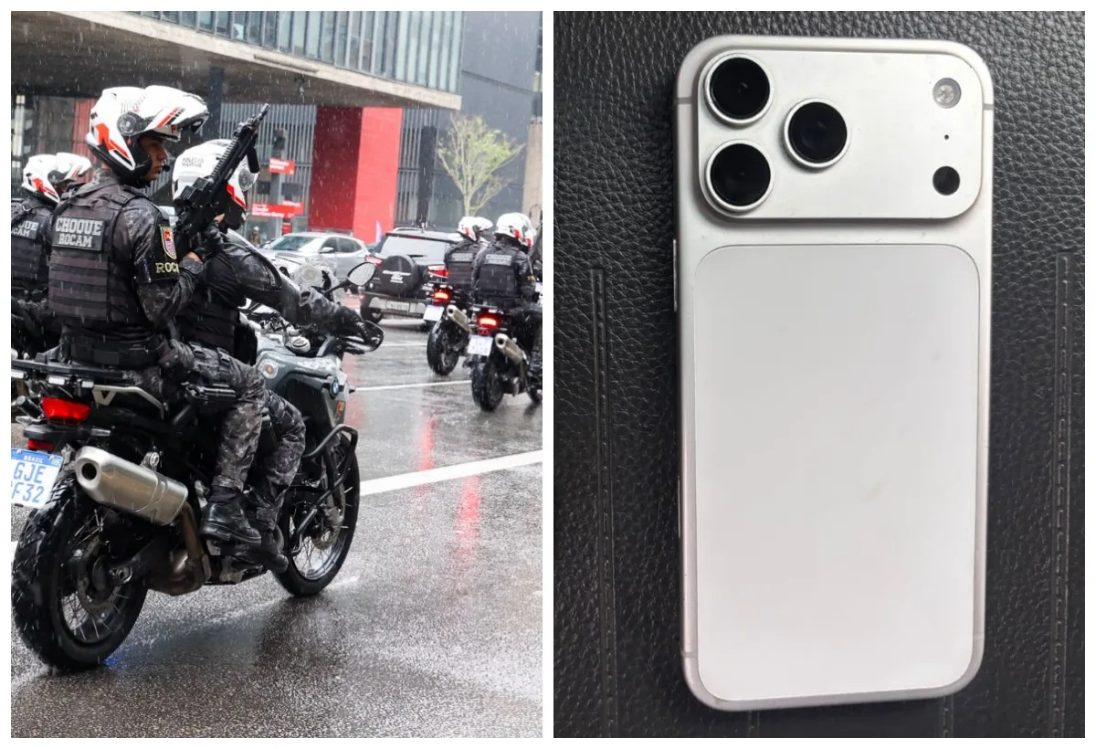 No 1° dia de operação, novo batalhão da PM de moto recupera 1 celular e prende suspeita de tentativa de homicídio no Centro de SP