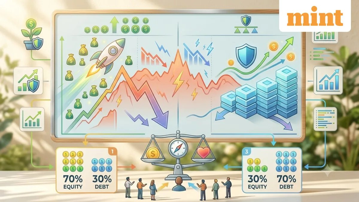 How much debt should you hold? More debt can cushion market falls, but there is a trade-off